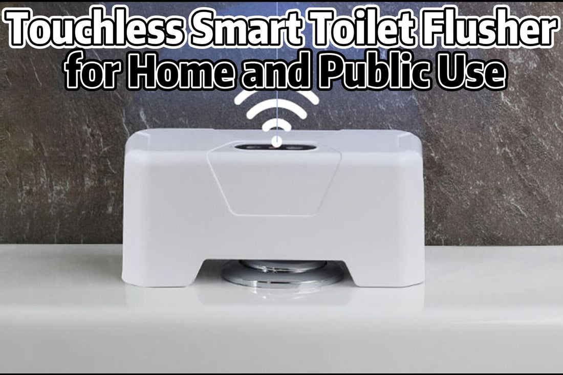Touchless Smart Toilet Flusher for Home and Public Use