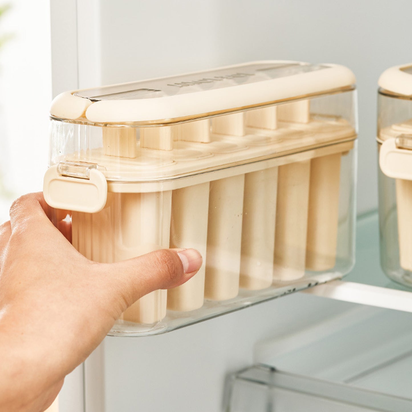 6 Piece Popsicle Molds Set Easy Release With Handle