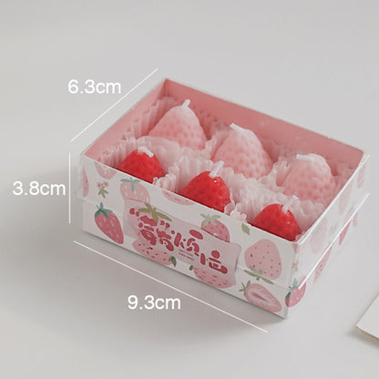Adorable Strawberry Shape Aromatherapy Candle