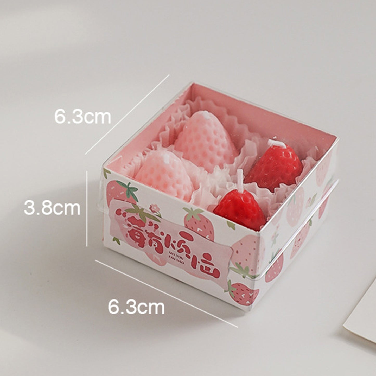 Adorable Strawberry Shape Aromatherapy Candle