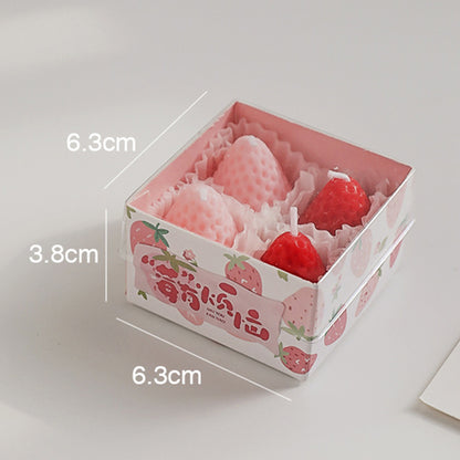 Adorable Strawberry Shape Aromatherapy Candle