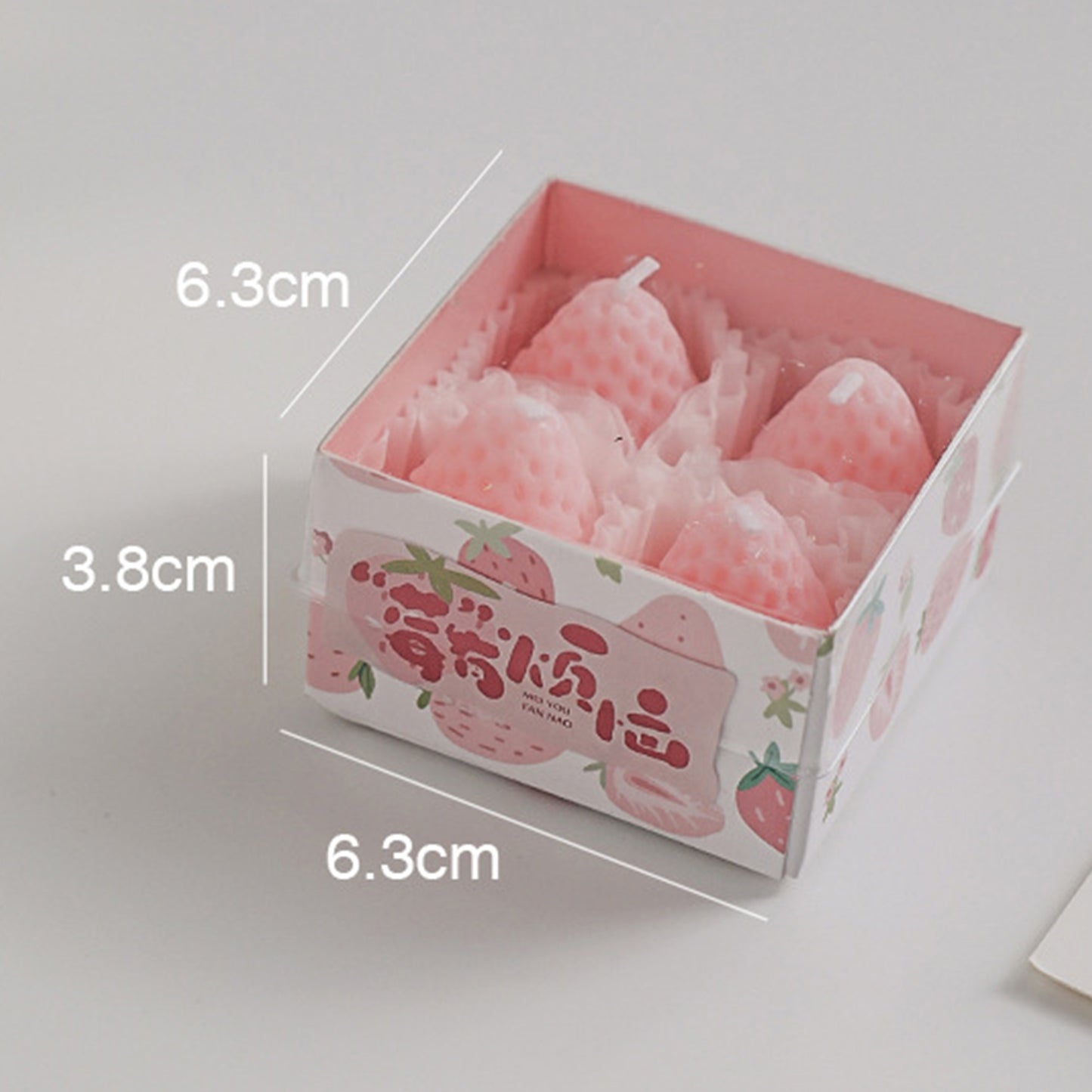 Adorable Strawberry Shape Aromatherapy Candle