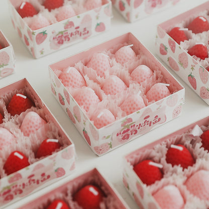 Adorable Strawberry Shape Aromatherapy Candle