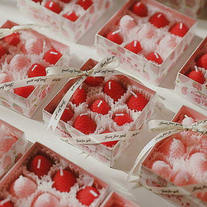 Adorable Strawberry Shape Aromatherapy Candle