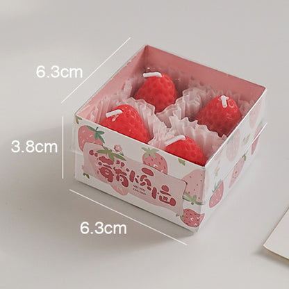 Adorable Strawberry Shape Aromatherapy Candle