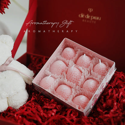 Adorable Strawberry Shape Aromatherapy Candle