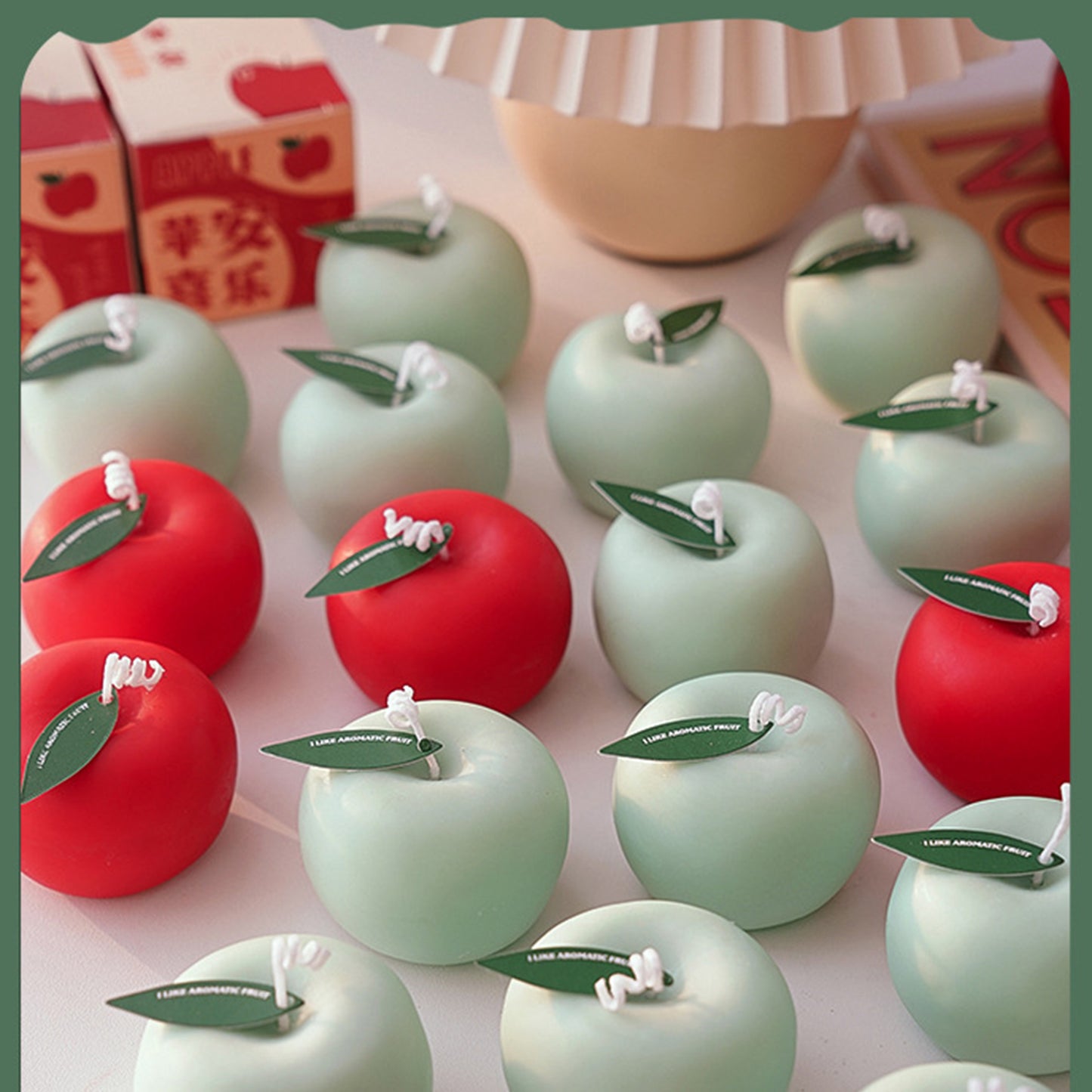 Cute Apple Shape Scented Candle