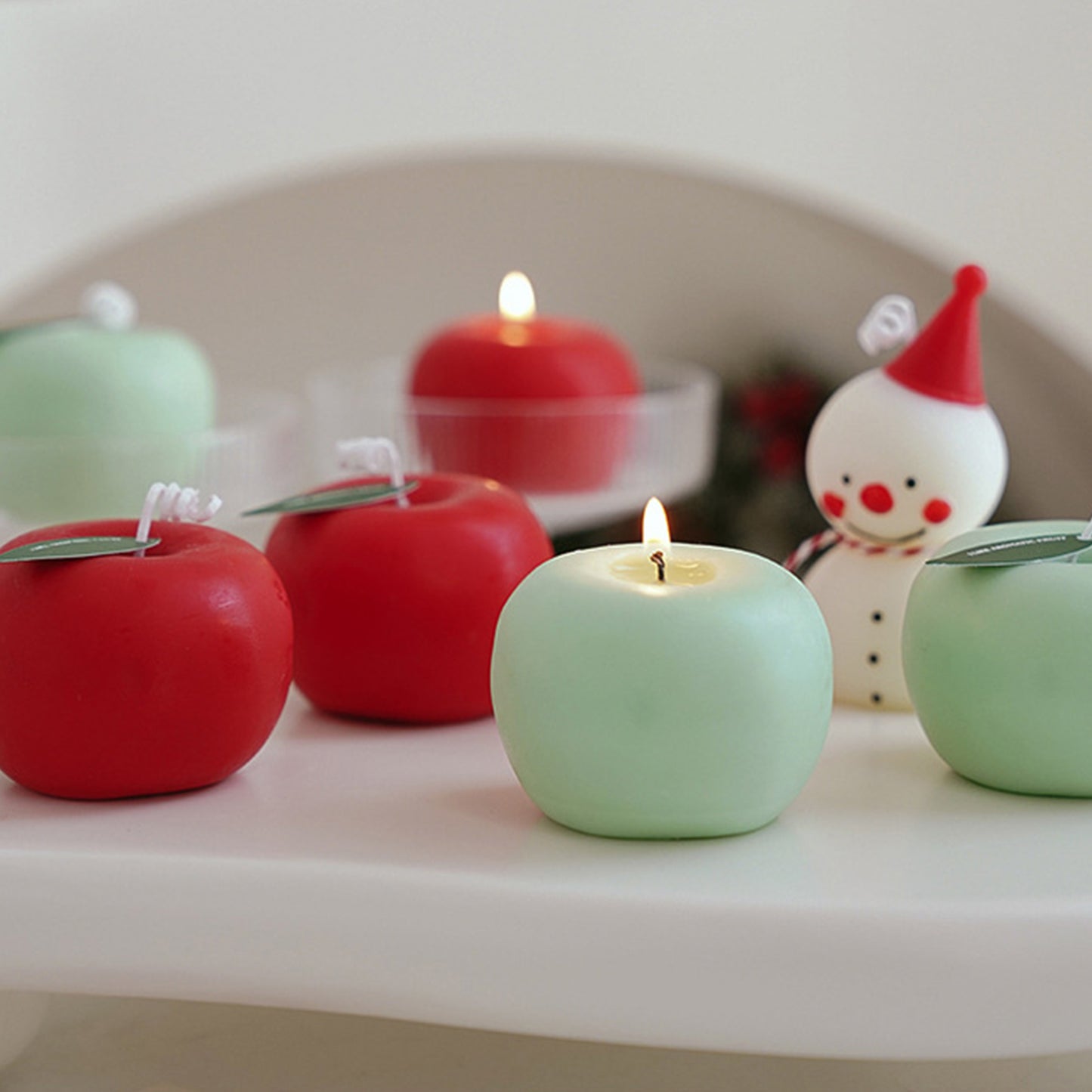 Cute Apple Shape Scented Candle