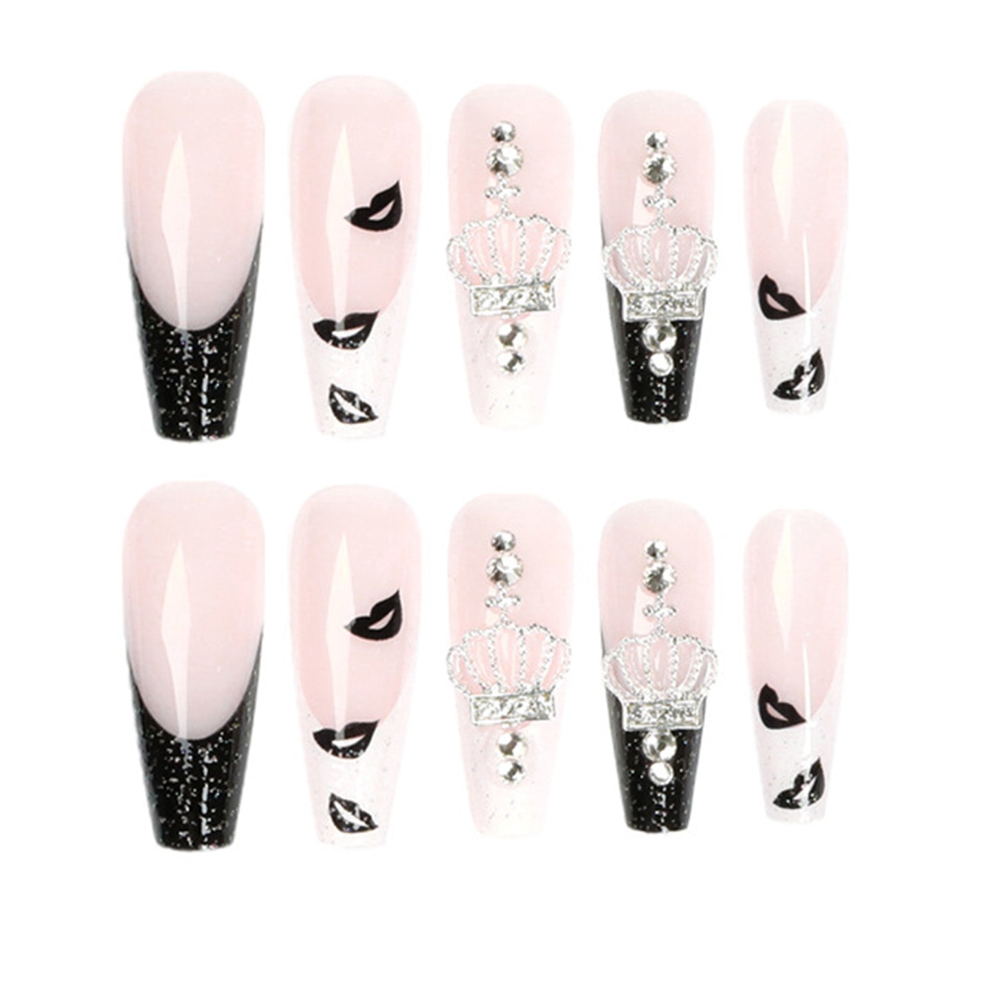 Ballerina Long Coffin Press-on Nails