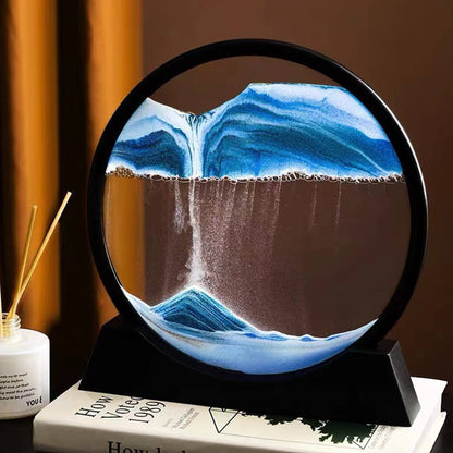 Flowing Sand Frame 3D Sandscape in Motion Display