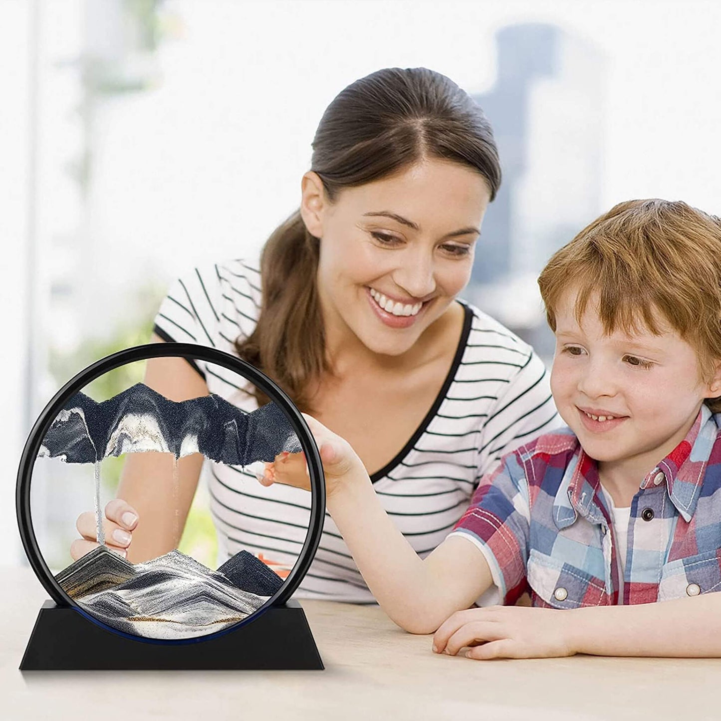 Flowing Sand Frame 3D Sandscape in Motion Display