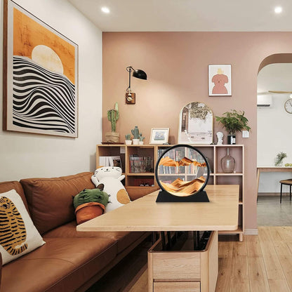 Flowing Sand Frame 3D Sandscape in Motion Display