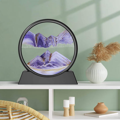 Flowing Sand Frame 3D Sandscape in Motion Display