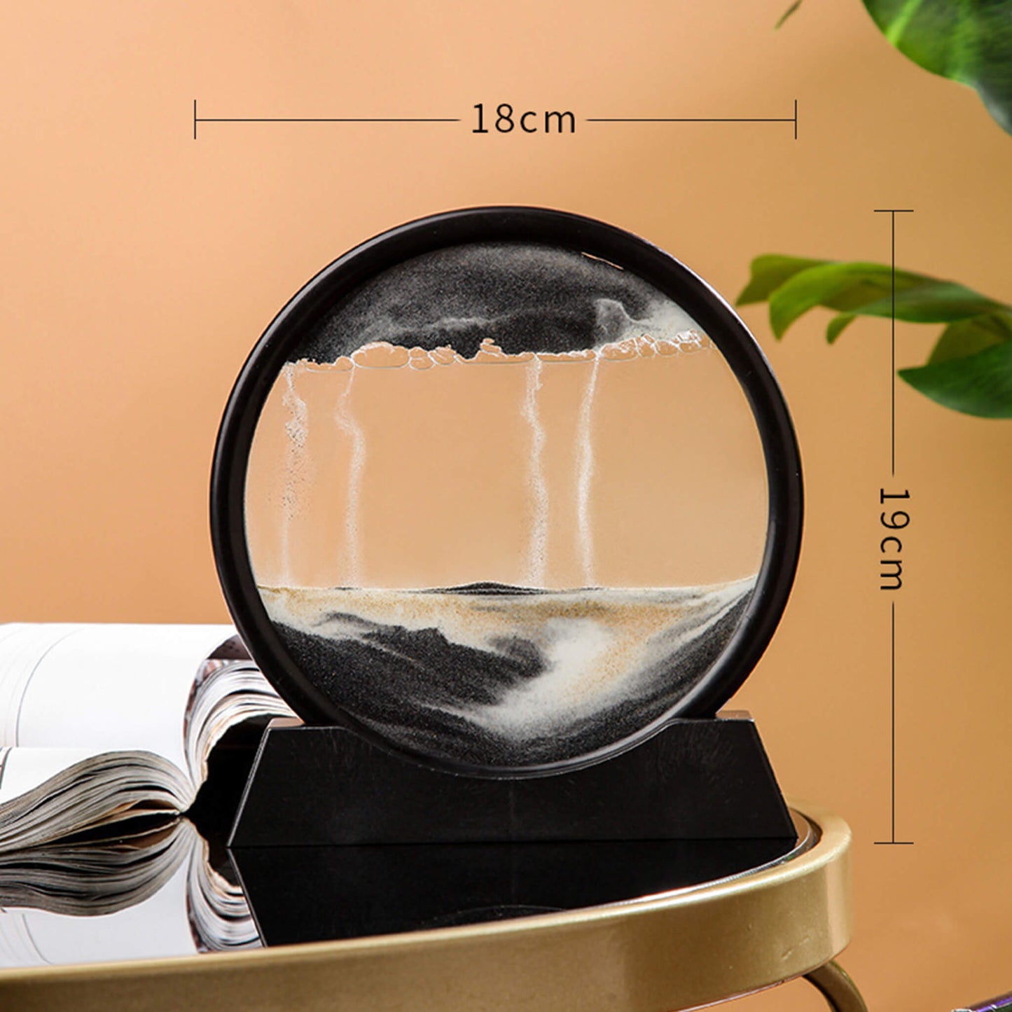 Flowing Sand Frame 3D Sandscape in Motion Display