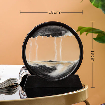 Flowing Sand Frame 3D Sandscape in Motion Display