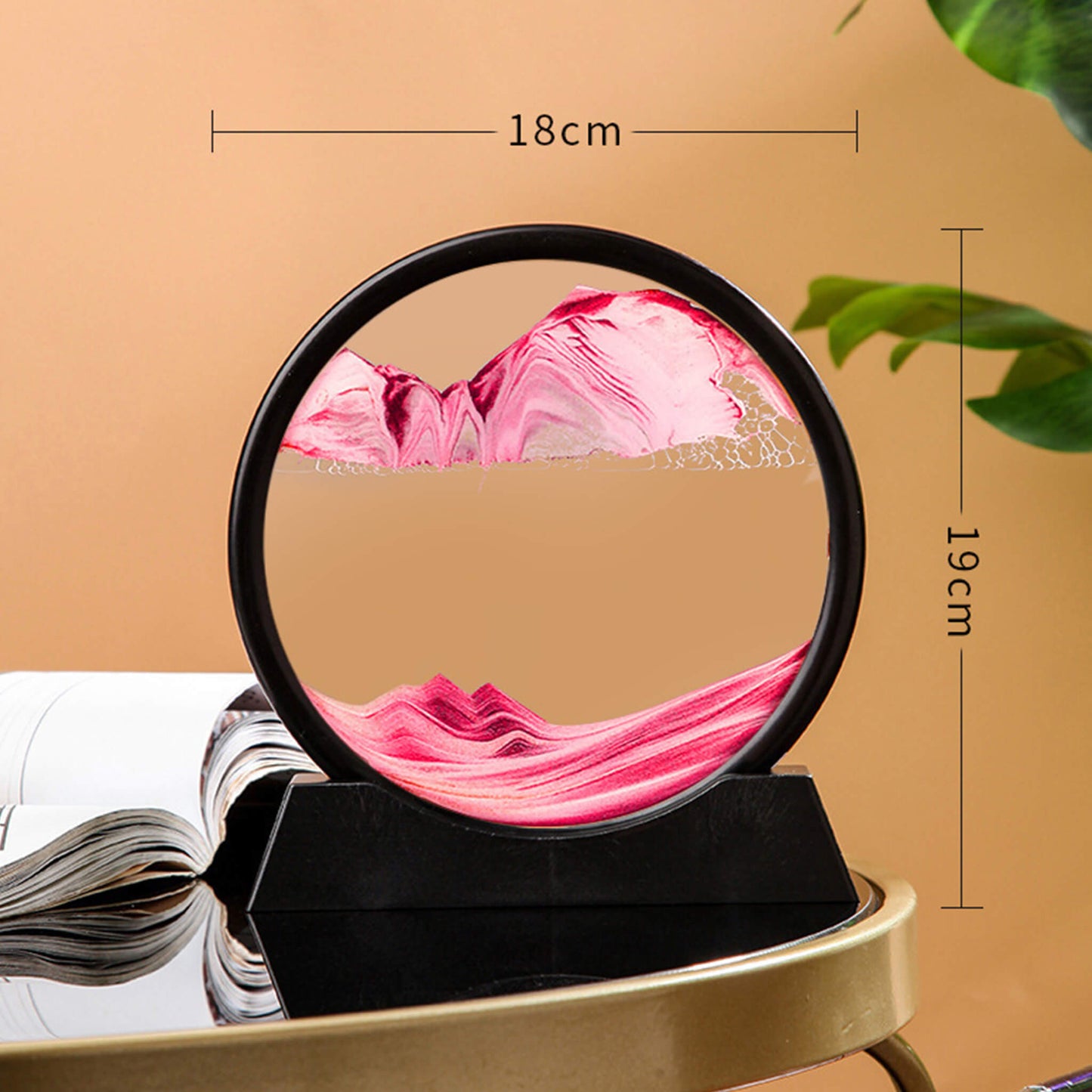 Flowing Sand Frame 3D Sandscape in Motion Display