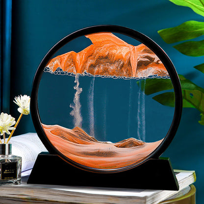 Flowing Sand Frame 3D Sandscape in Motion Display