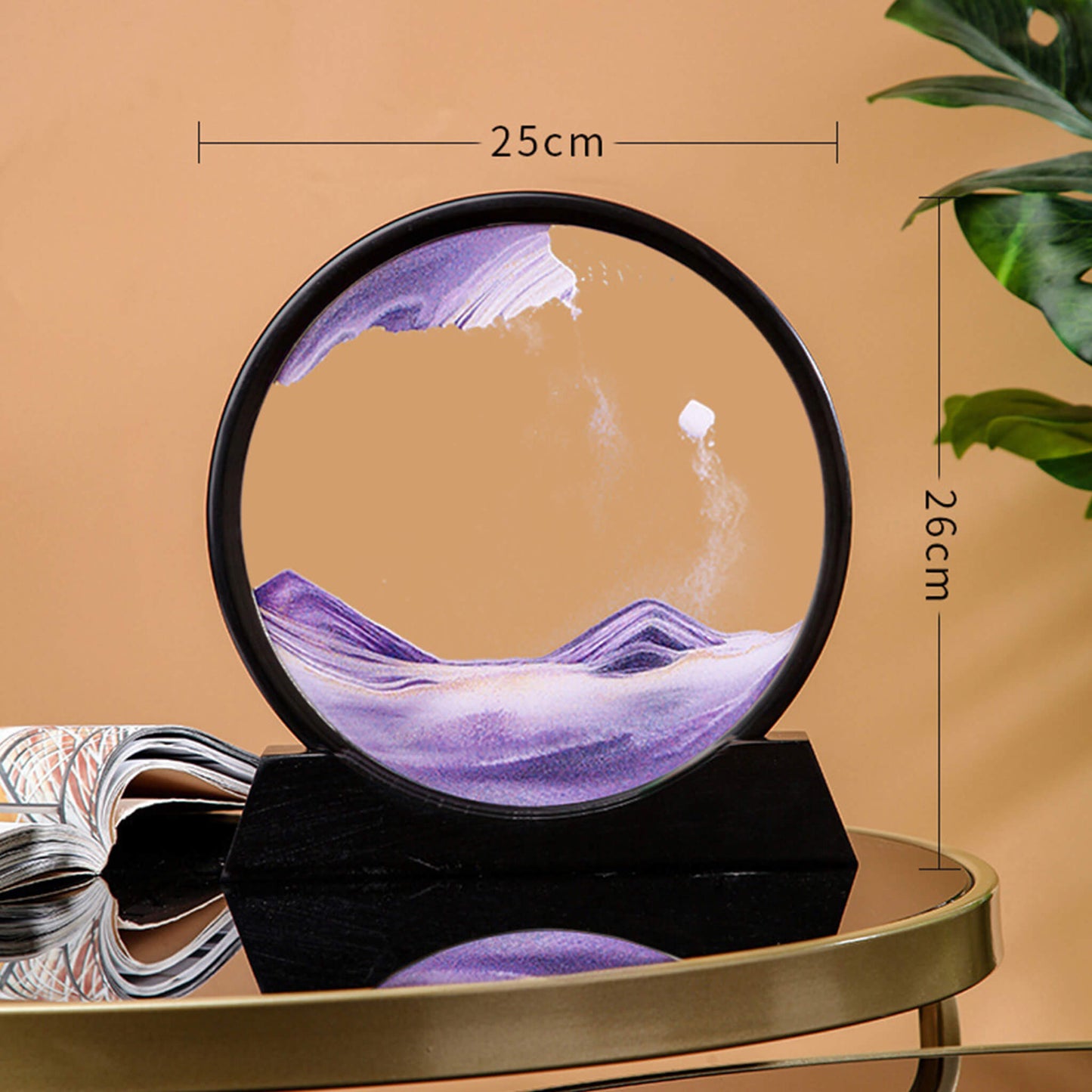 Flowing Sand Frame 3D Sandscape in Motion Display