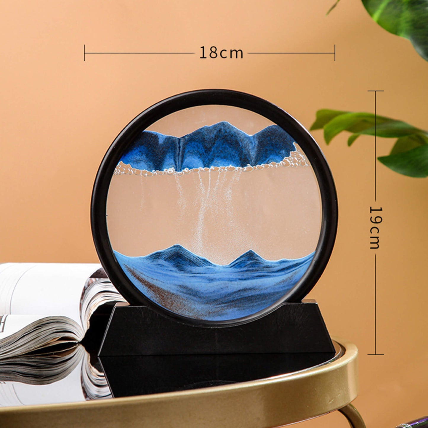 Flowing Sand Frame 3D Sandscape in Motion Display