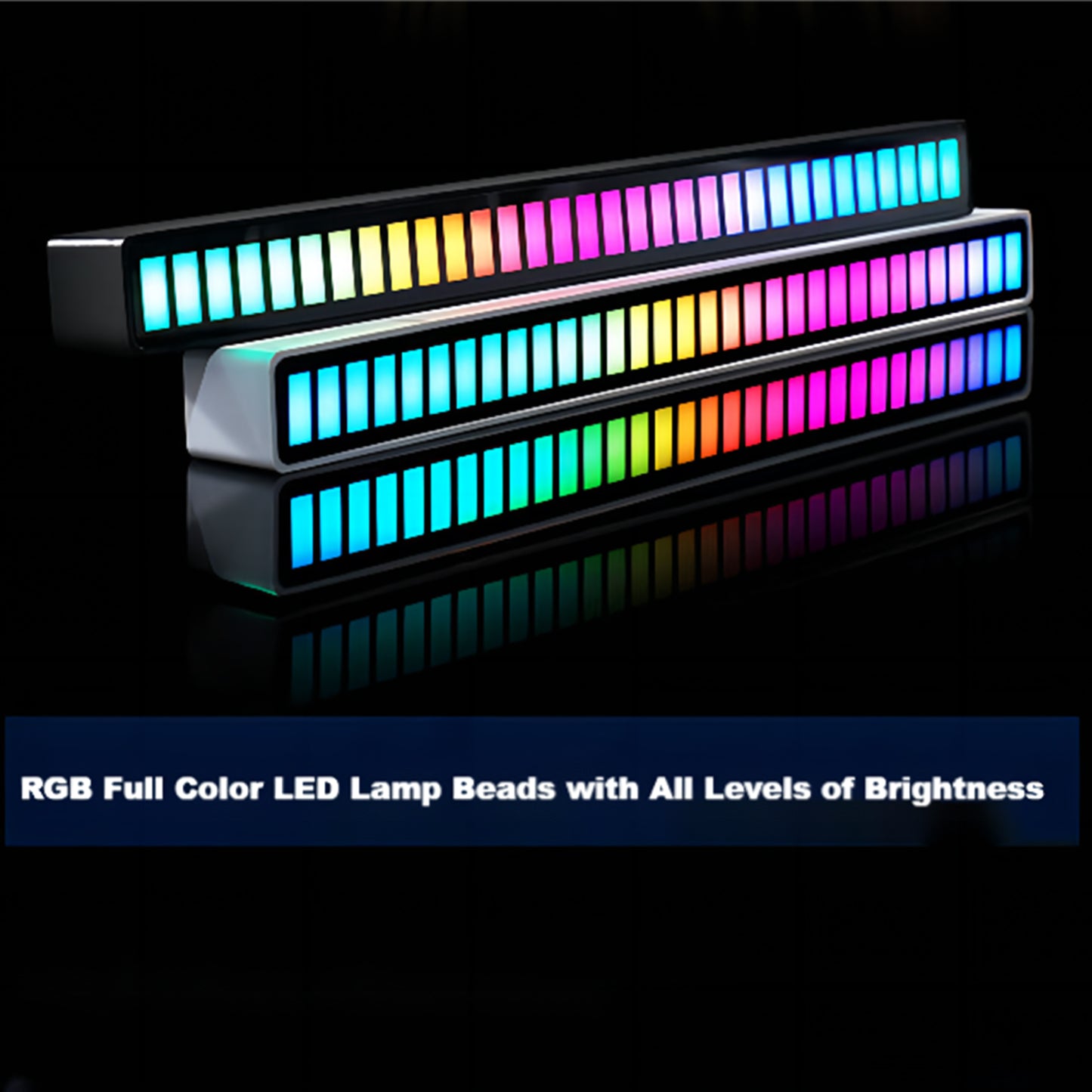 Voice-Activated Music Sync Atmosphere RGB LED Light Bar.