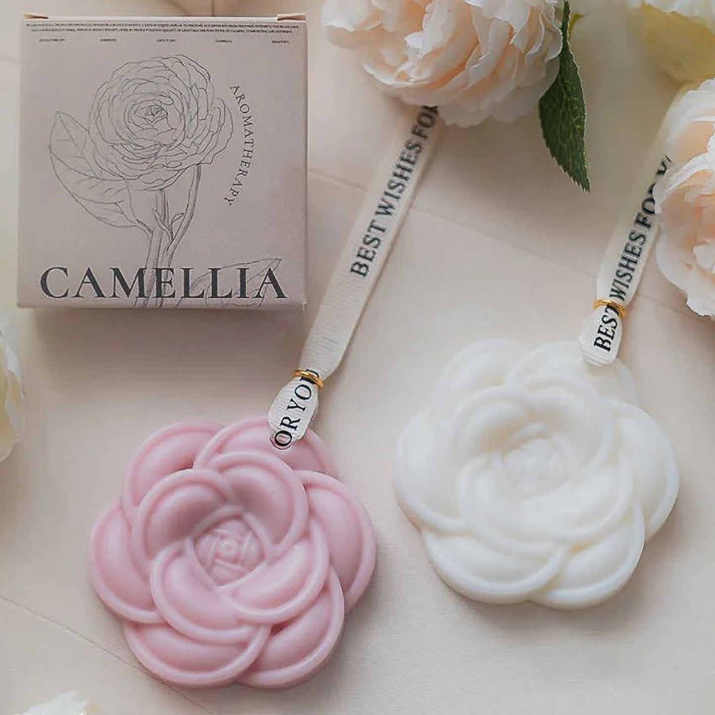 Camellia Scented Candle Hanging Air Freshener