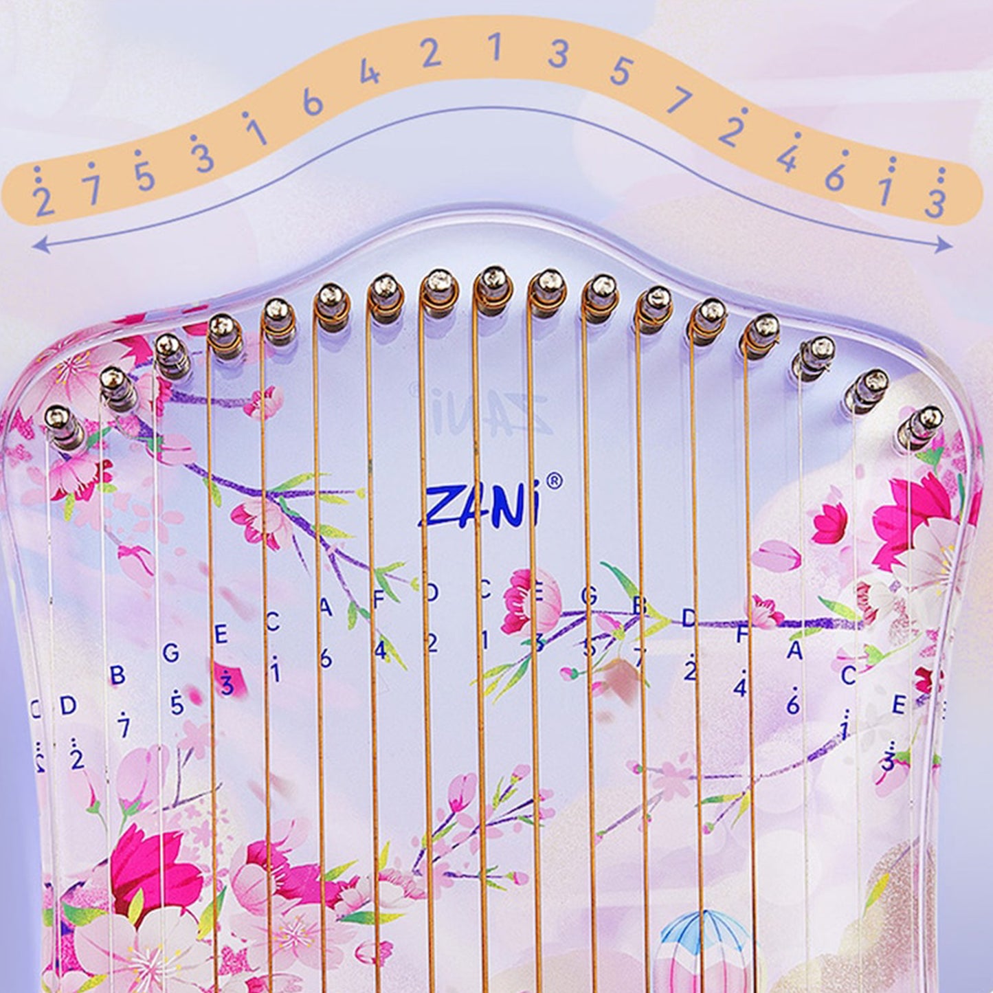 Cartoon Inspired Kalimba Thumb Lyre Harp