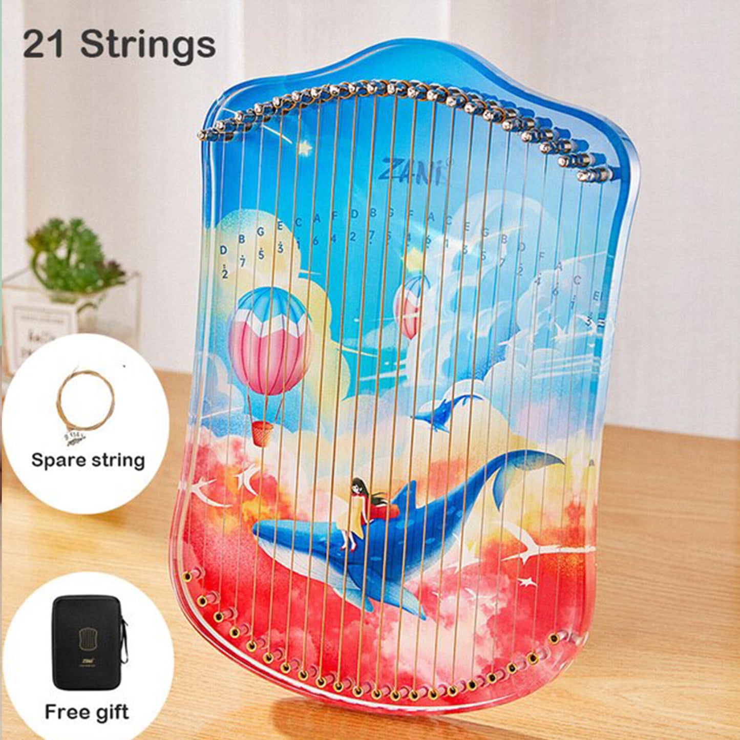 Cartoon Inspired Kalimba Thumb Lyre Harp