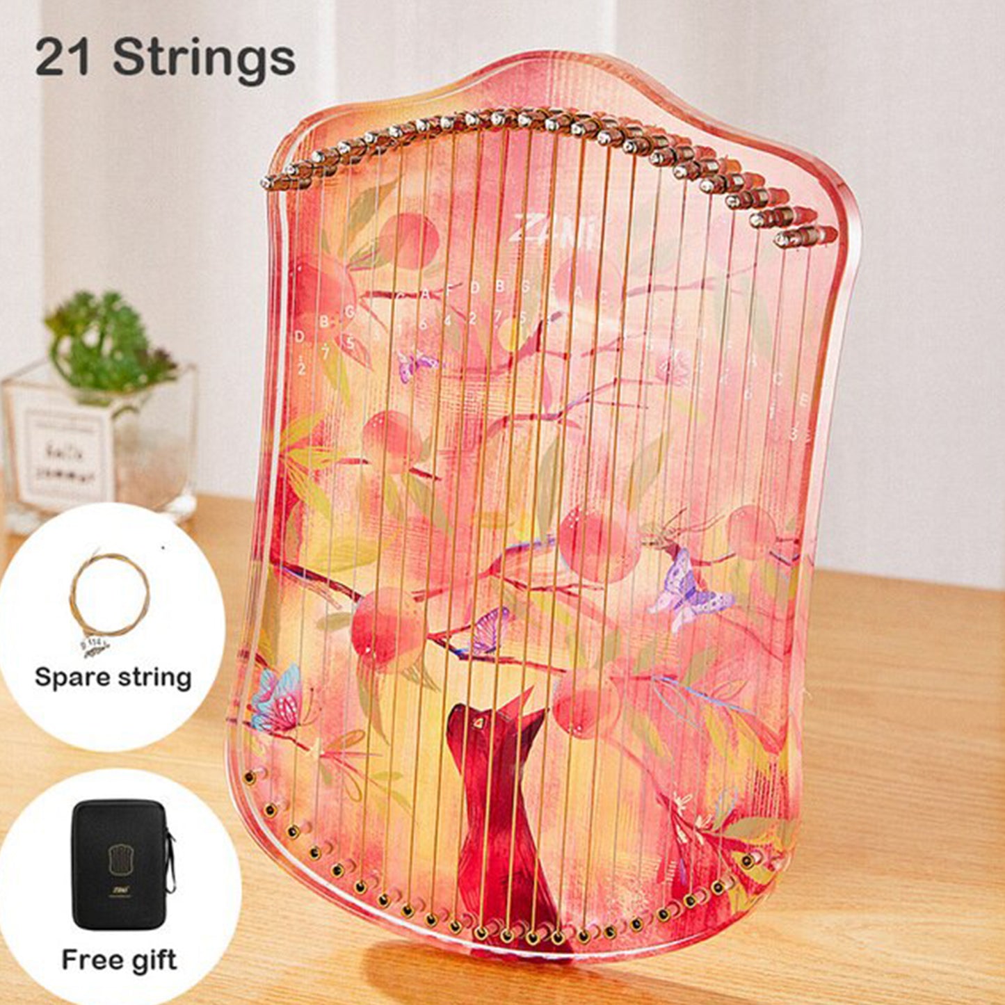 Cartoon Inspired Kalimba Thumb Lyre Harp