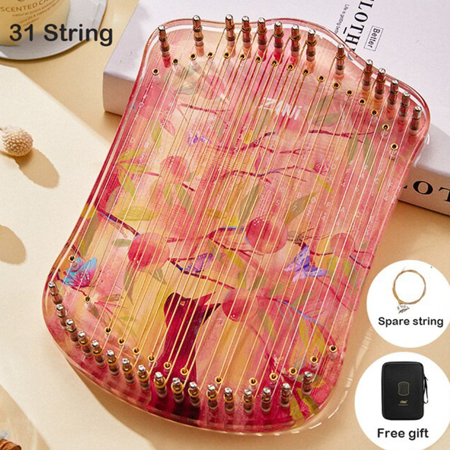 Cartoon Inspired Kalimba Thumb Lyre Harp