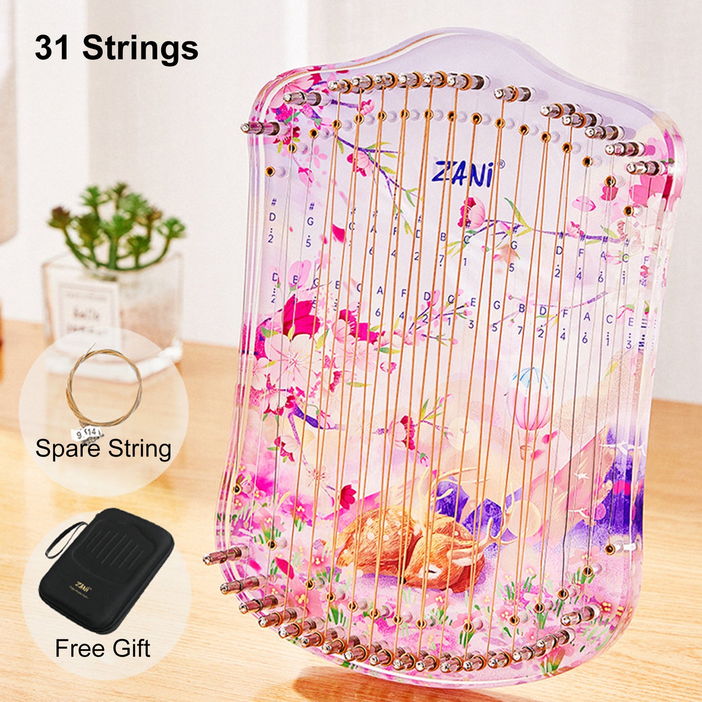 Cartoon Inspired Kalimba Thumb Lyre Harp