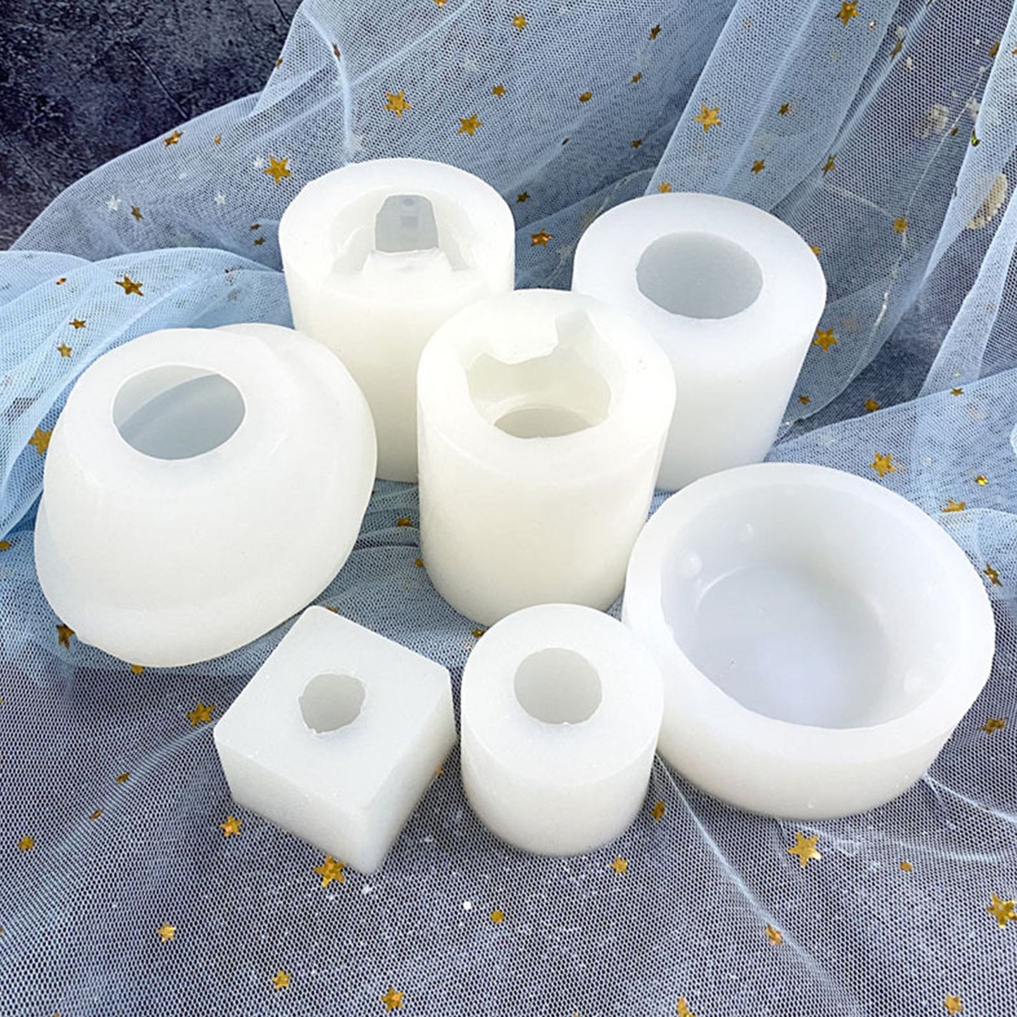 Cartoon Space Series 3D Candle Resin Mold