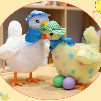 Interactive Chicken Laying Eggs Animal Toy Doll