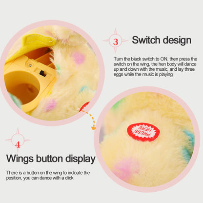 Interactive Chicken Laying Eggs Animal Toy Doll
