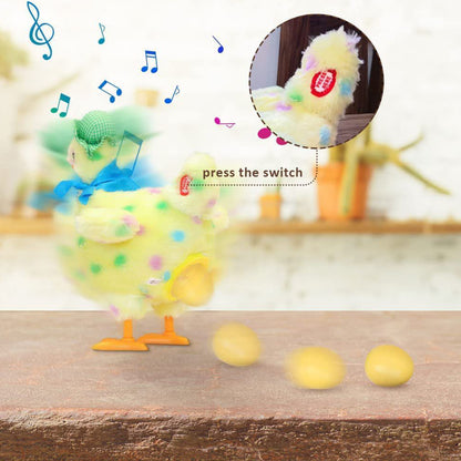 Interactive Chicken Laying Eggs Animal Toy Doll