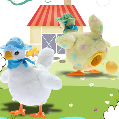 Interactive Chicken Laying Eggs Animal Toy Doll