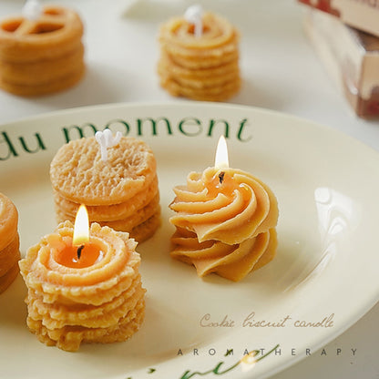 Cookie Biscuit Scented Candle Coffee Milk Scent