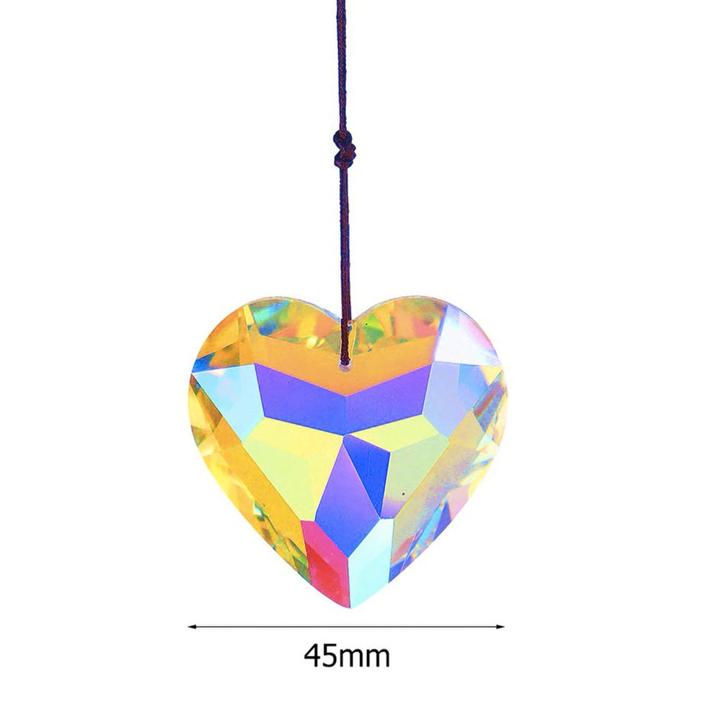 Crystal Heart Suncatcher Prism Crafts Rainbow Maker
