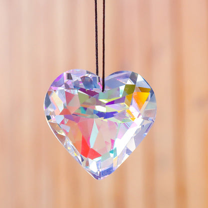 Crystal Heart Suncatcher Prism Crafts Rainbow Maker