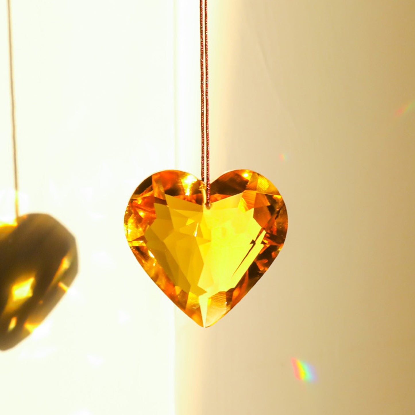 Crystal Heart Suncatcher Prism Crafts Rainbow Maker