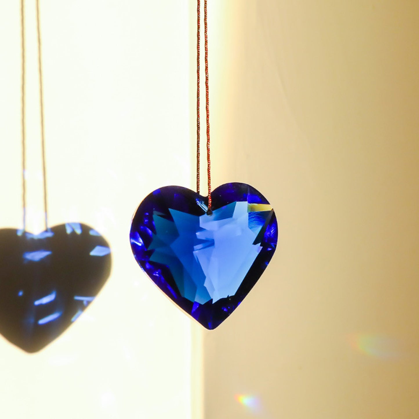 Crystal Heart Suncatcher Prism Crafts Rainbow Maker