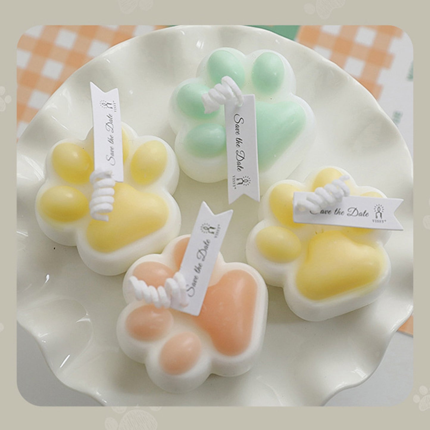 Cute Cat Paw Scented Candles