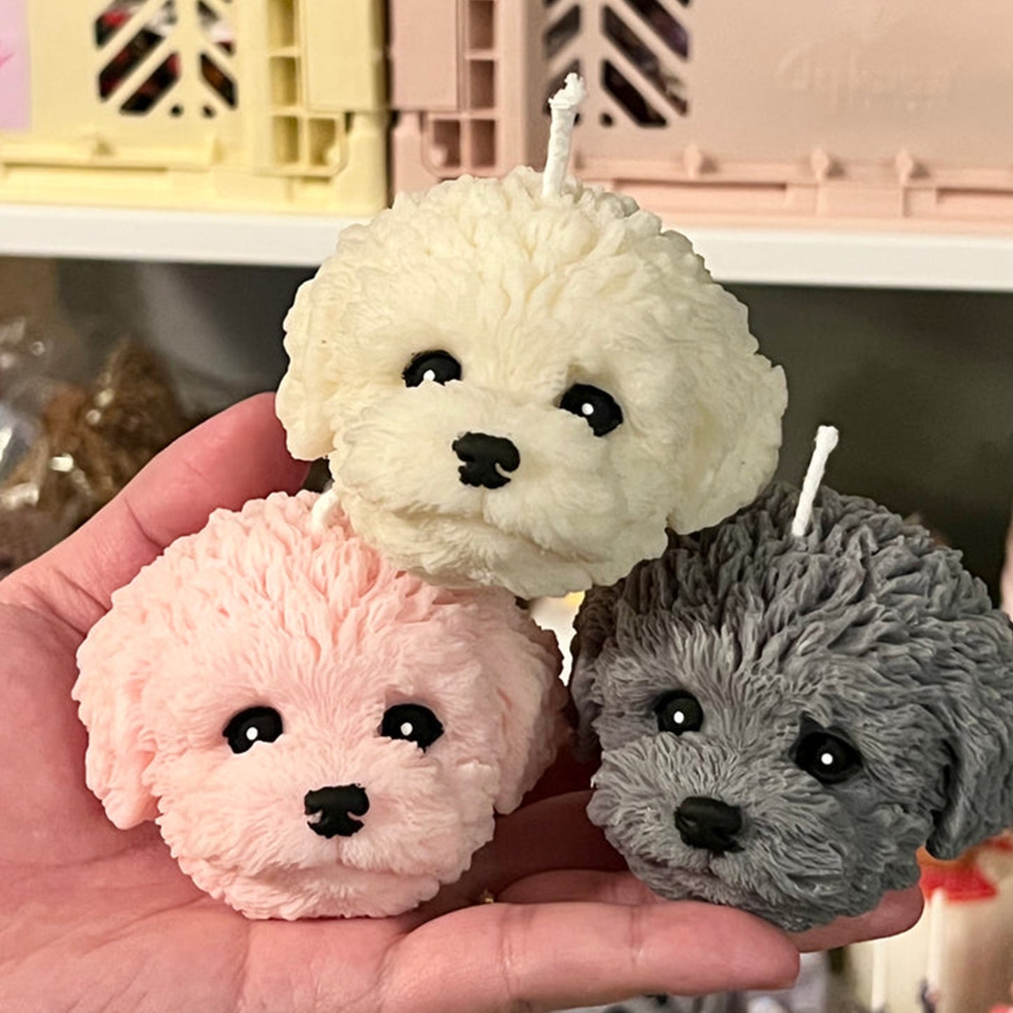Cute Doggie Candle Teddy Head Dog Aromatherapy