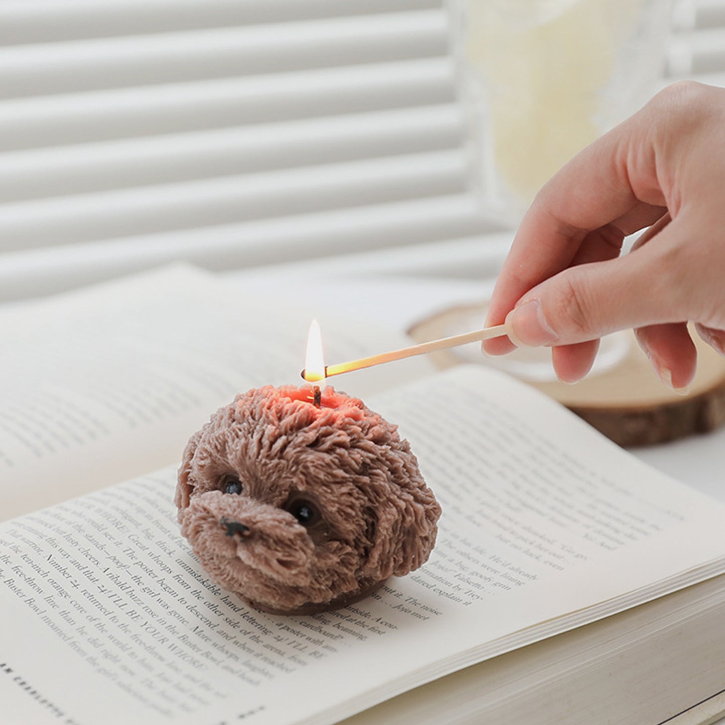 Cute Doggie Candle Teddy Head Dog Aromatherapy