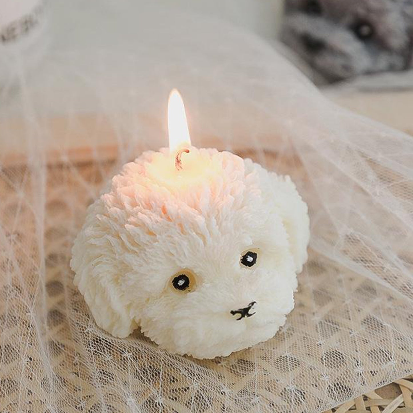 Cute Doggie Candle Teddy Head Dog Aromatherapy