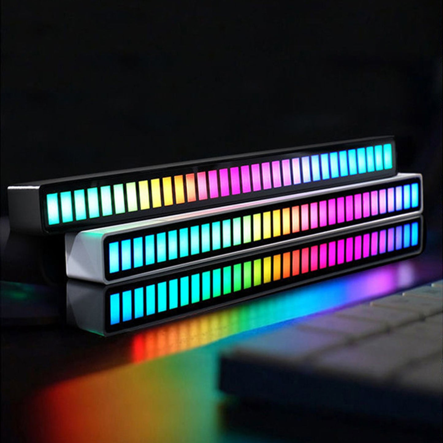 Voice-Activated Music Sync Atmosphere RGB LED Light Bar.