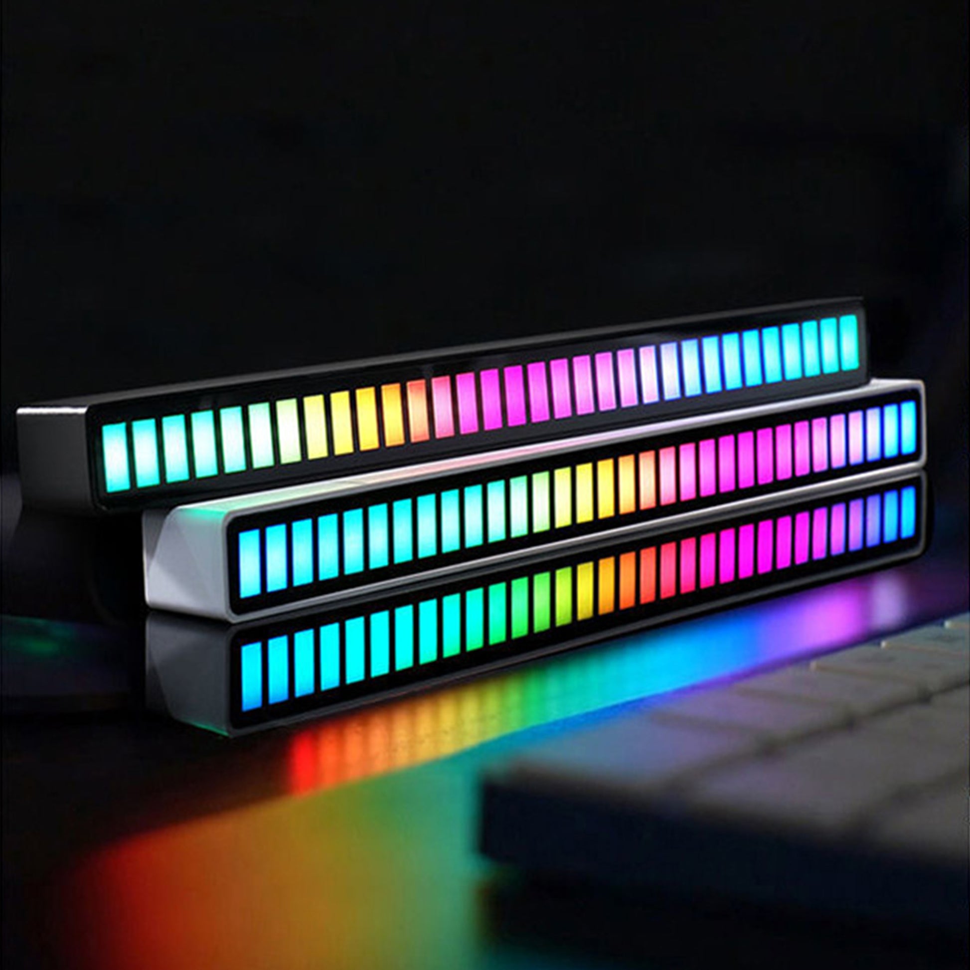 Voice-Activated Music Sync Atmosphere RGB LED Light Bar.