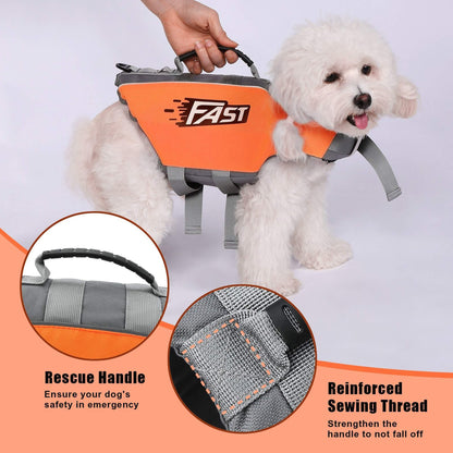 Stylish Dog Life Vest Pet Safety for Water Activities