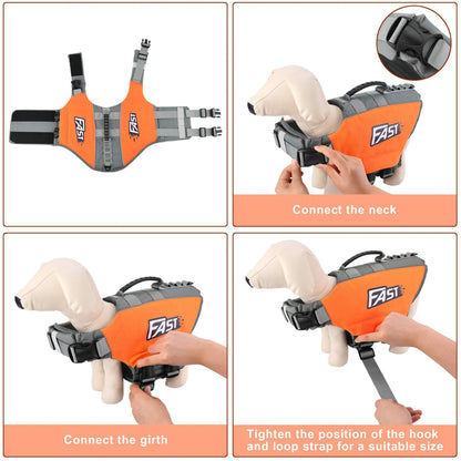 Stylish Dog Life Vest Pet Safety for Water Activities