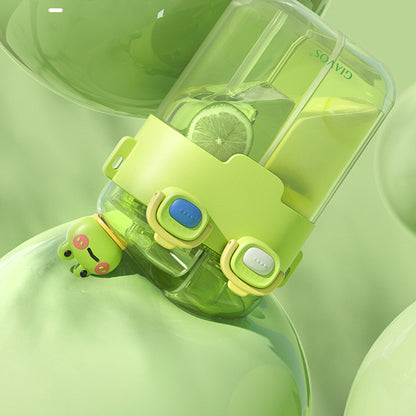 Cartoon Double Drinking Water Bottle Tube
