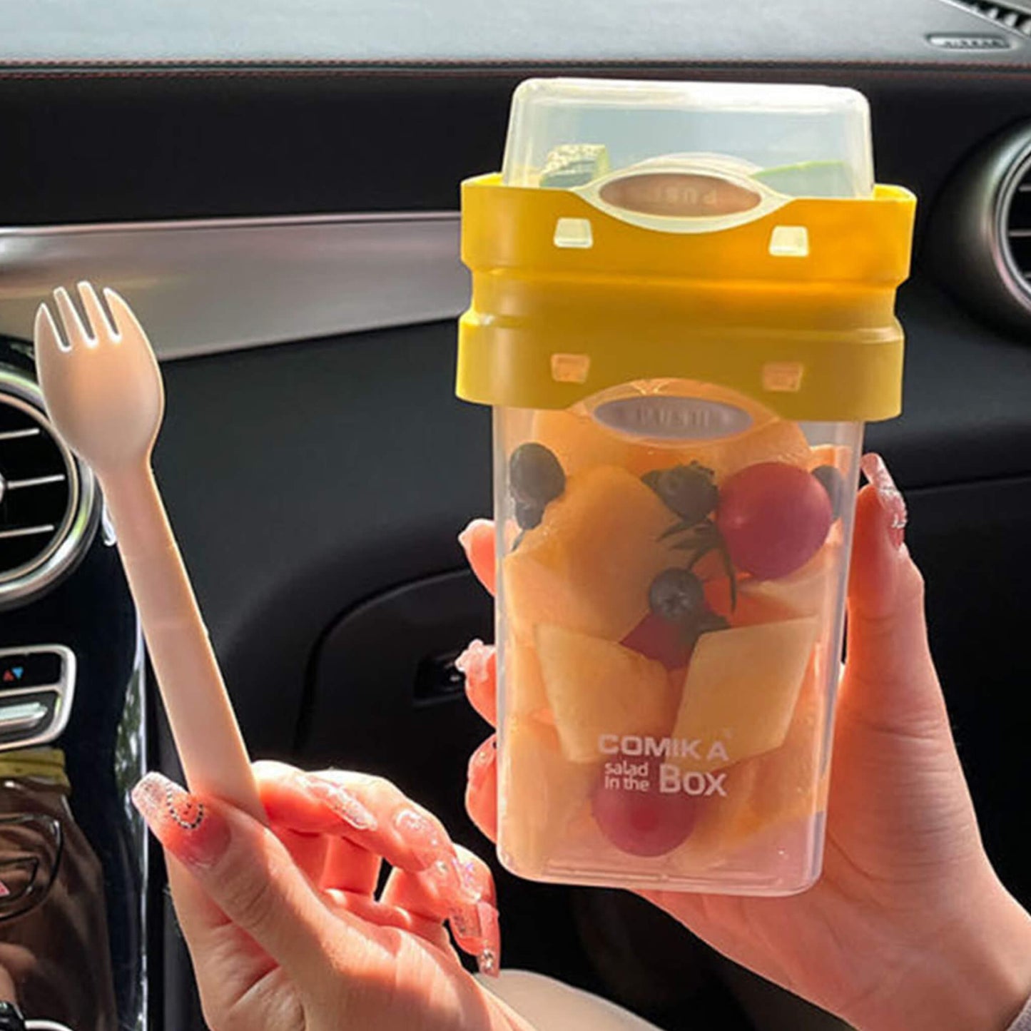 Portable Salad Cup Lunch Box Yogurt Oatmeal